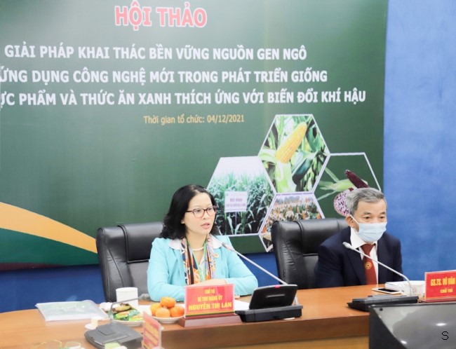 GS.TS. Nguyễn Thị Lan phát biểu khai mạc Hội thảo. Ảnh: HVNN