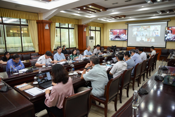 On the morning of July 13th, representatives from the MARD has held an online meeting with ACIAR to discuss new projects to strengthen the cooperation between both sides. Photo: Tung Dinh.