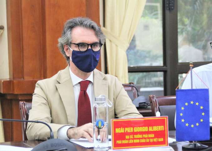 Mr. Pier Georgio Aliberti, Ambassador and Head of the Delegation of the European Union to Vietnam. Photo: Pham Hieu.
