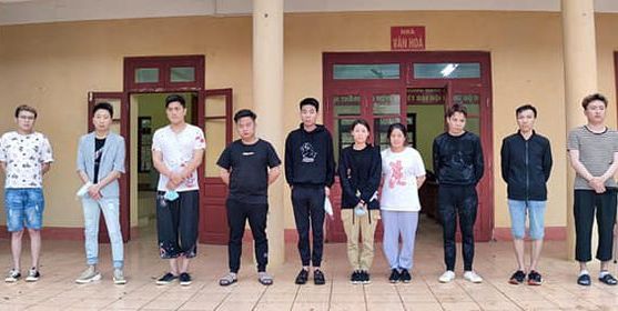 10 công dân Trung Quốc nhập cảnh trái phép vào Việt Nam. Ảnh: T.L.