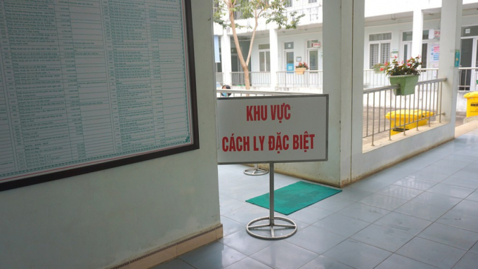 Khu vực cách ly tại Bệnh viện Đa khoa tỉnh Lào Cai. Ảnh: A.K.