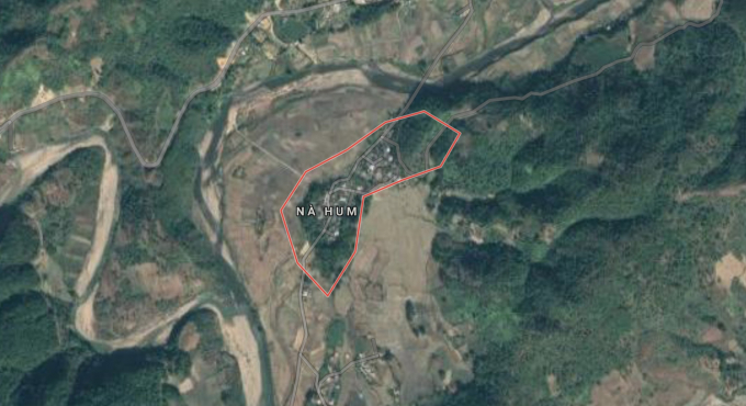 Vị trí Bản Nà Hum (xã Bình Lư, huyện Tam Đường, Lai Châu) nơi xảy ra sự việc đuối nước đáng tiếc. Ảnh: Google map