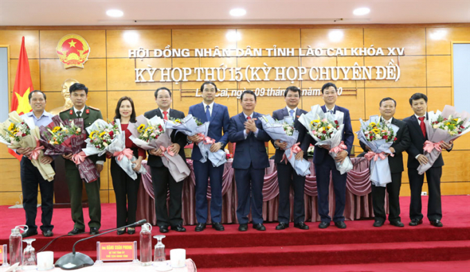 HĐND tỉnh Lào Cai tổ chức kỳ họp lần thứ 15 (kỳ họp chuyên đề) nhằm kiện toàn các chức danh Chủ tịch HĐND tỉnh Lào Cai, Chủ tịch UBND tỉnh Lào Cai. Ảnh: Hải Đăng.