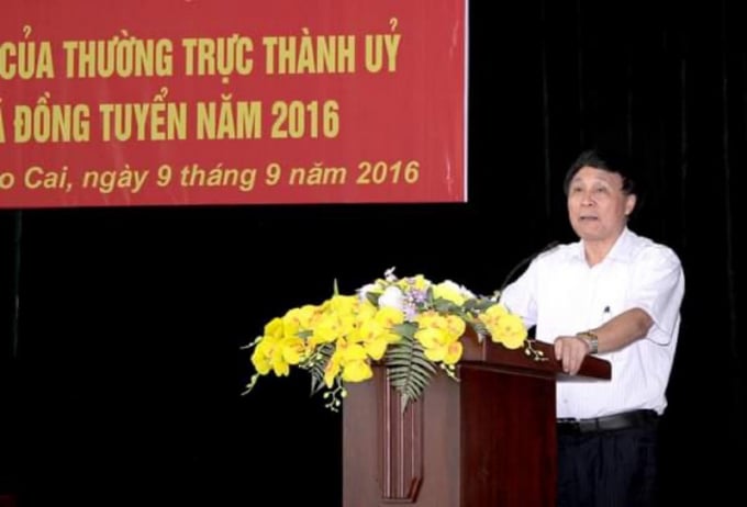 Ông Nguyễn Quang Huy, nguyên Tổng Giám đốc Công ty TNHH Apatit Việt Nam. Ảnh: T.L