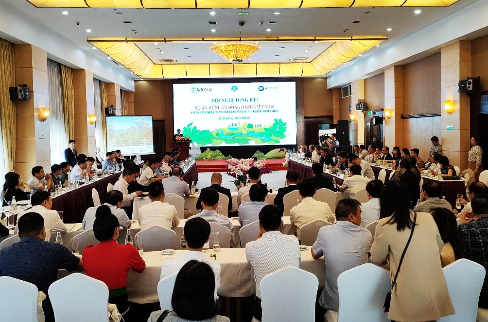 Hội nghị Tổng kết Dự án Rừng và Đồng bằng Việt Nam được tổ chức tại tỉnh Lâm Đồng. Ảnh: Minh Hậu.