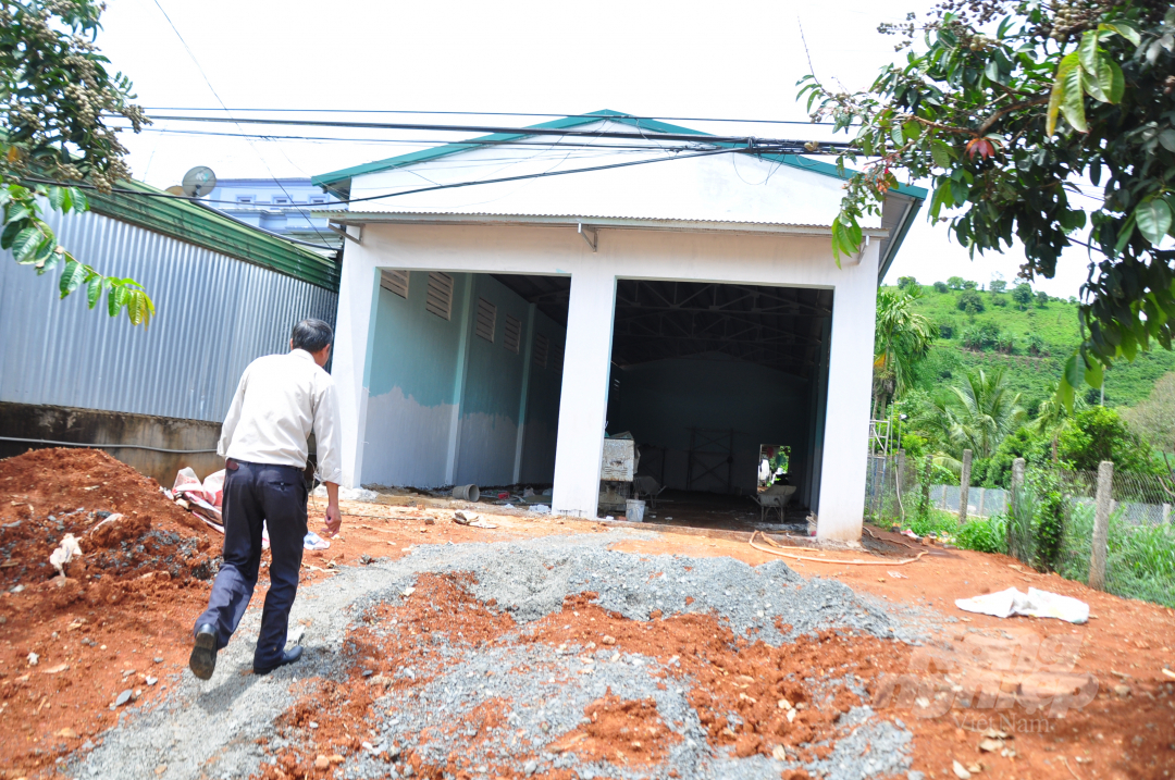 Dự án hỗ trợ 8 tổ chức nông dân xây dựng 8 nhà kho với tổng diện tích 1.392m2. Ảnh: Minh Hậu.