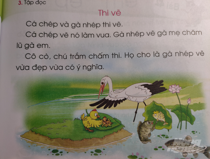 Những từ ngữ quá khó hiểu đối với học sinh lớp 1 trong bộ sách giáo khoa Tiếng Việt. Ảnh: Phạm Hiếu.