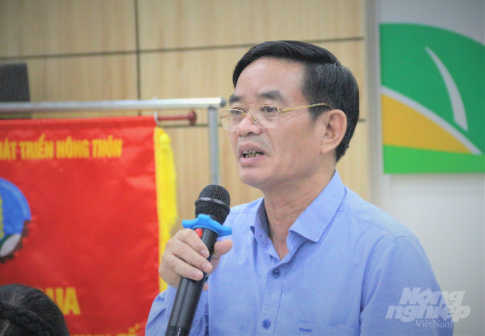 Ông Nguyễn Sông Thao, Vụ phó Vụ tổ chức cán bộ Bộ NN-PTNT, đề xuất những vấn đề Khối thi đua cần quan tâm trong năm 2021. Ảnh: Phạm Hiếu.
