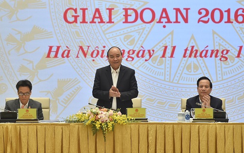 Thủ tướng Nguyễn Xuân Phúc chủ trì Hội nghị. Ảnh: VGP/Quang Hiếu.