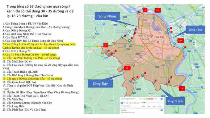 Mục tiêu của Hà Nội là siết chặt phân vùng 1, kiểm soát luồng ra khỏi phân vùng 1 sang phân vùng 2, 3.