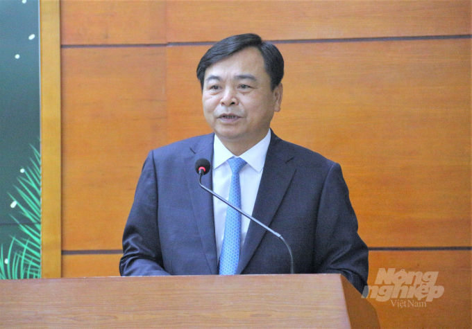 Thứ trưởng Nguyễn Hoàng Hiệp cho biết năm 2022 được dự báo sẽ là một năm thiên tai khốc liệt. Ảnh: Phạm Hiếu.