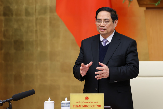 Thủ tướng Phạm Minh Chính khẳng định, chúng ta đã đạt mục tiêu đã đề ra trong việc tổ chức Tết Nguyên đán an ninh, an toàn, an dân. Ảnh: VGP/Nhật Bắc.
