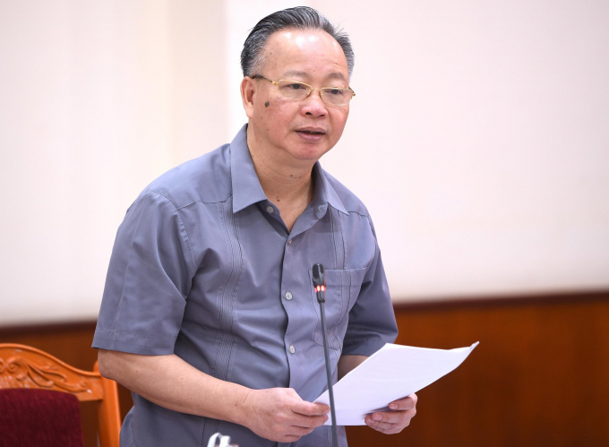 Ông Nguyễn Văn Sửu, Phó Chủ tịch UBND TP Hà Nội cho biết, Hà Nội hiện hỗ trợ 5 triệu đồng/đầu nái để đẩy mạnh tái đàn. Ảnh: Tùng Đinh.