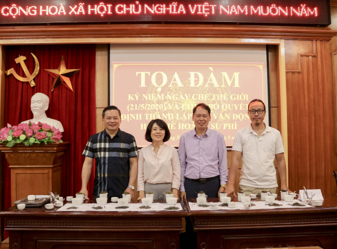 Ngày 21/5, Hiệp hội Chè Việt Nam và huyện Hoàng Su Phì tổ chức Tọa đàm về cơ hội và thách thức với ngành chè trong bối cảnh dịch Covid-19. Ảnh: Đức Long.
