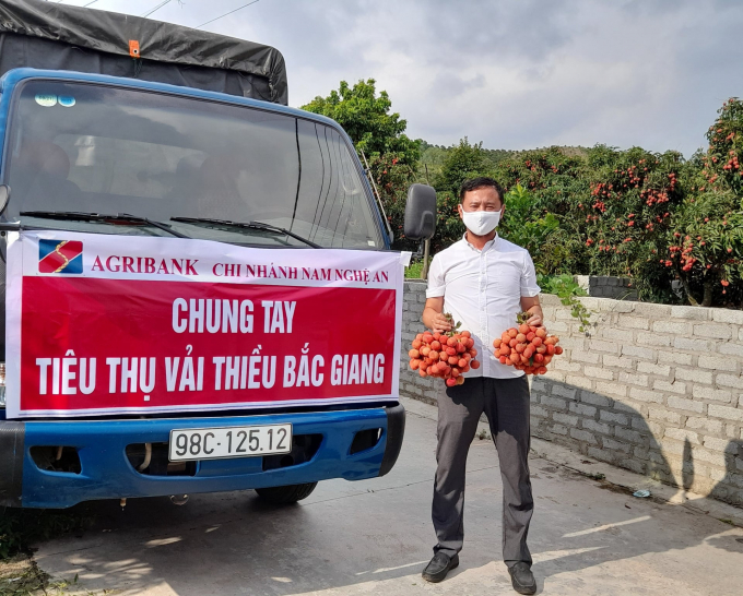 Vượt dặm dài hàng trăm cây số, vải thiều Bắc Giang trong mùa dịch đã đến được với người dân xứ Nghệ