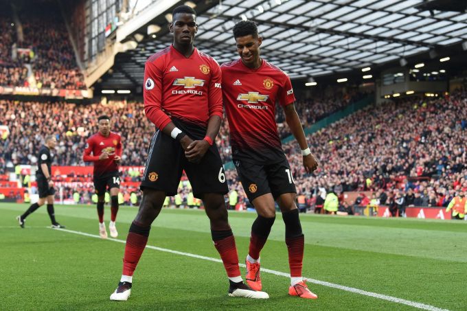 Bộ đôi ngôi sao của Man Utd sẵn sàng thi đấu. Ảnh: Bleacher.