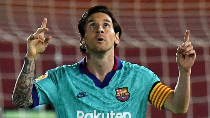 Messi lập kỷ lục tại La Liga. Ảnh: SkySports.