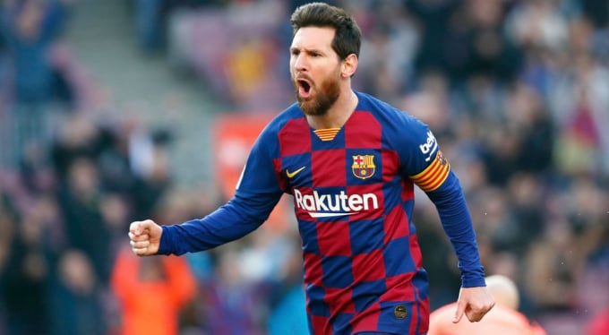 Messi xô đổ hàng loạt kỷ lục. Ảnh: Barcelona.