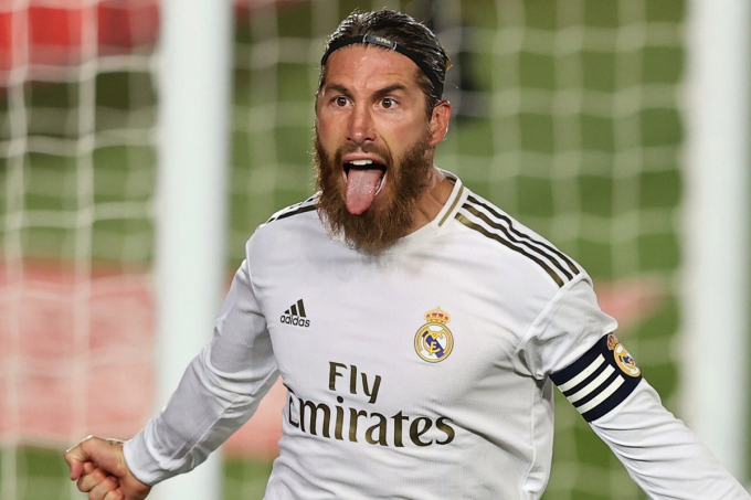 Sergio Ramos đang thăng hoa trong màu áo Real Madrid. Ảnh: Talksports. 