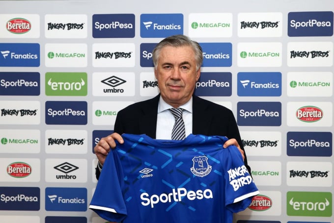 Carlo Ancelotti mang lại những sự tươi mới cho Everton. Ảnh: Dailymail.