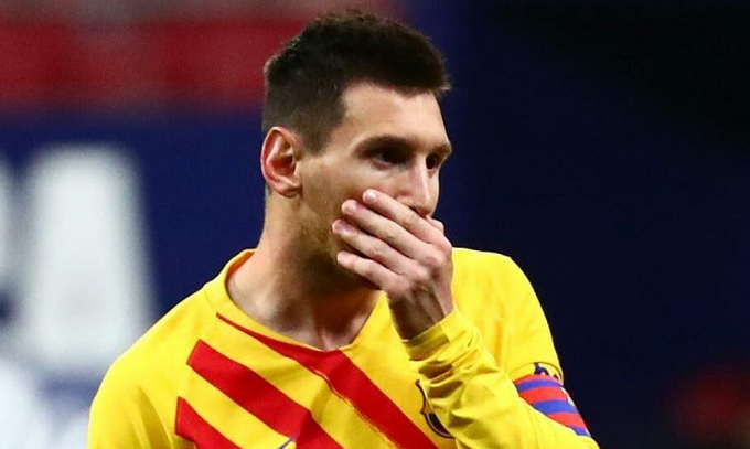 Lionel Messi được nghỉ ngơi trước Dinamo Kiev. Ảnh: AS.