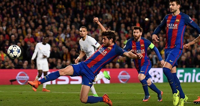 Barca cần những khoảnh khắc thiên tài kiểu như thế này để đánh bại PSG. Ảnh: Express.