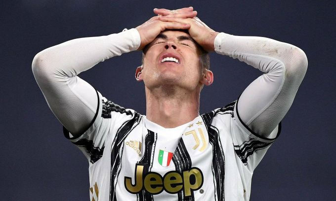 Cristiano Ronaldo chưa thể thành công tại Champions League cùng Juventus. Ảnh: Dailymail.
