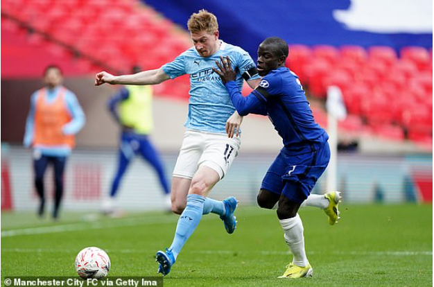 Kevin De Bruyne phải rời sân sớm vì chấn thương. Ảnh: Dailymail.