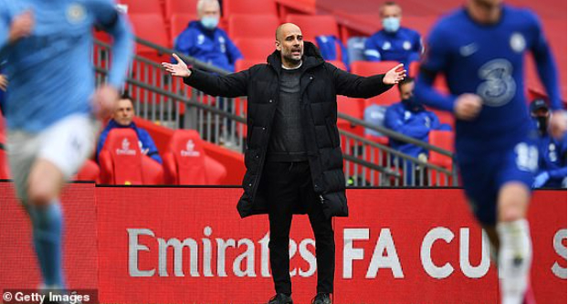 Đội bóng của Pep Guardiola đã chơi dưới sức trước Chelsea. Ảnh: Dailymail.