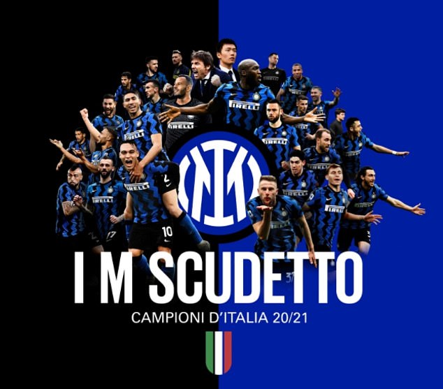 Inter Milan chính thức lên ngôi vô địch Serie A. Ảnh: Inter Milan.