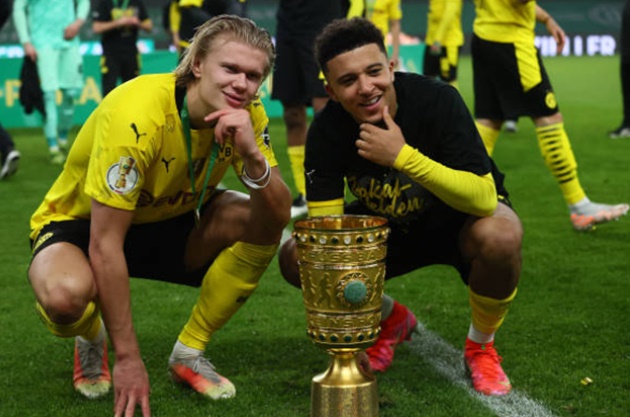 Erling Haaland và Jadon Sancho chơi rất tốt trong trận Chung kết. Ảnh: Kicker.