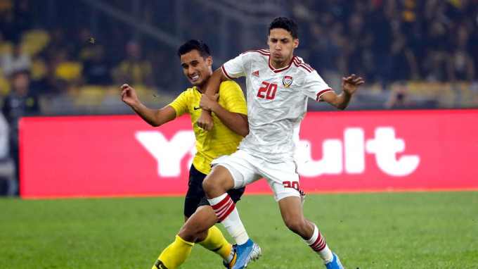 Trận UAE vs Malaysia diễn ra vào 23h45 ngày 3/6. 