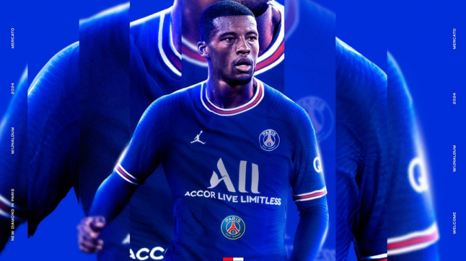 Georginio Wijnaldum là tân binh mới nhất của PSG. Ảnh: PSG.