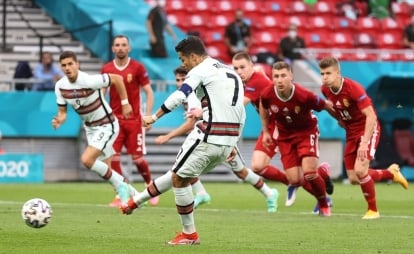 Cristiano Ronaldo có bàn thắng trong trận đấu này. 