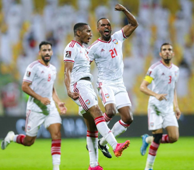 Truyền thông UAE tưng bừng sau chiến thắng của đội nhà. Ảnh: Al Roeya.