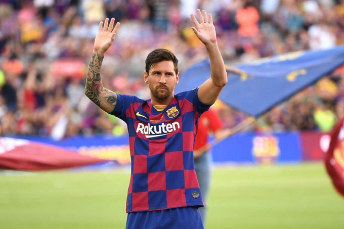 Lionel Messi không còn gắn bó với Barcelona. Ảnh: AS.