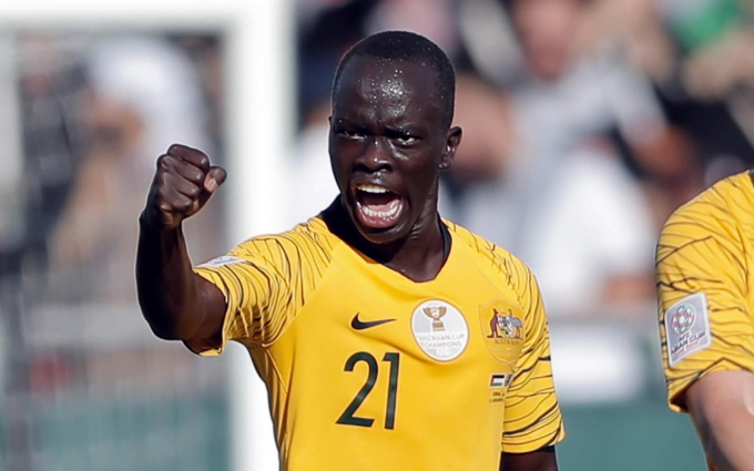 Awer Mabil muốn làm nên lịch sử với Australia. Ảnh: Socceroos.