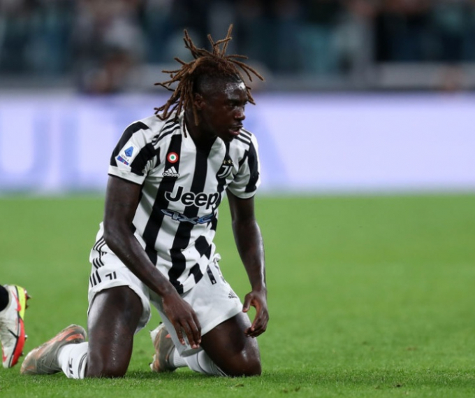 Moise Kean không thể khỏa lấp vị trí của Cristiano Ronaldo. Ảnh: AS.