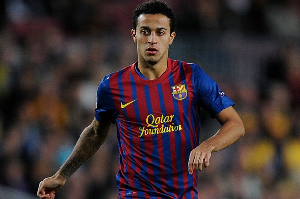 Thiago Alcantara thời còn khoác áo Barcelona. Ảnh: AS.