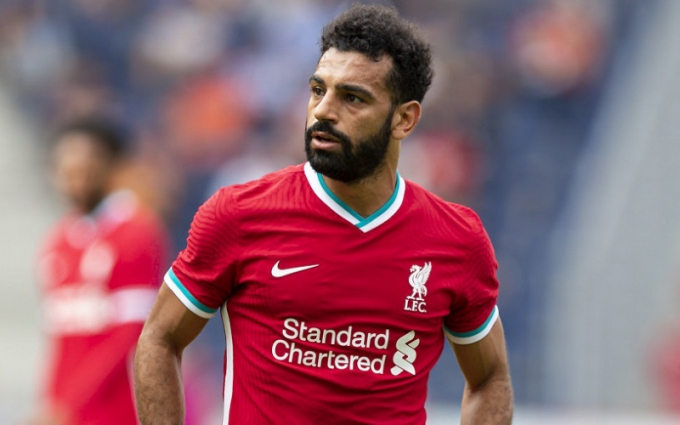 Mohamed Salah không vui vì kết quả bình chọn Quả bóng Vàng. Ảnh: Express.