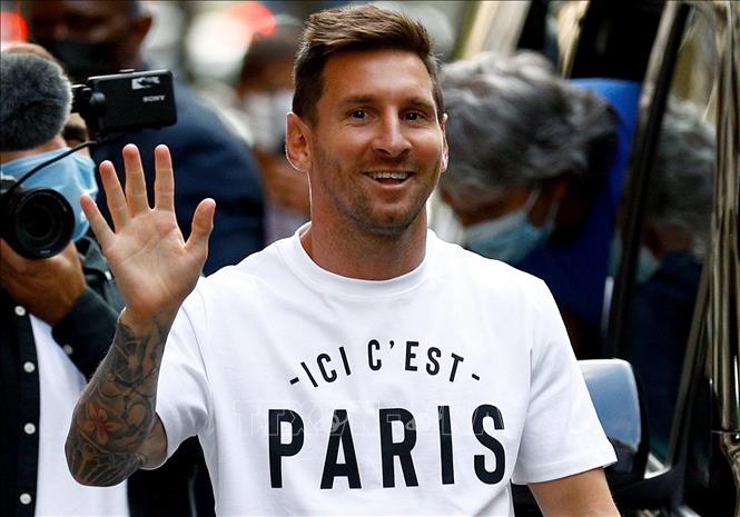 Lionel Messi mới trở lại nước Pháp sau nghỉ lễ. Ảnh: AP.