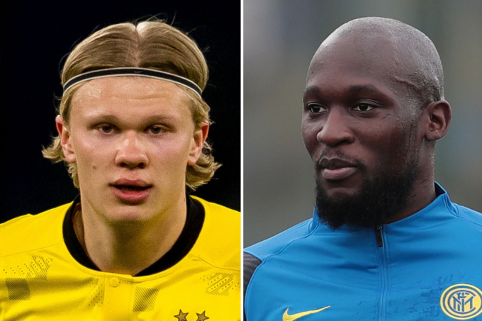 Erling Haaland sẽ thay Lukaku? Ảnh: Dailymail.