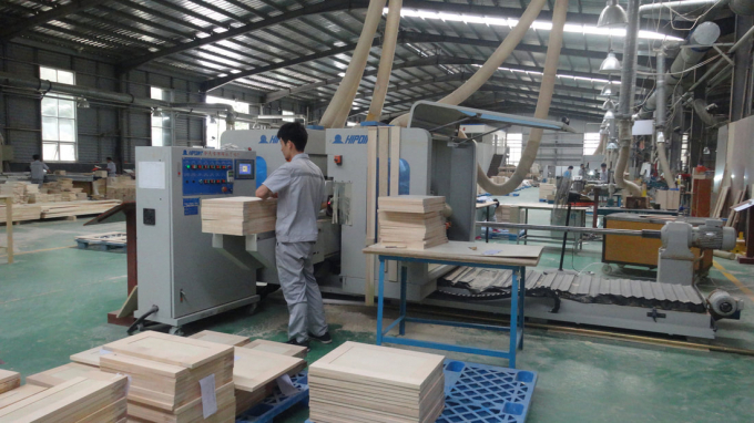Furniture production in Vietnam.