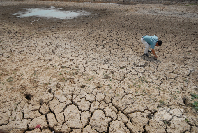 Draught in the Mekong Delta affected by climate change. Photo: Le Hoang Vu.