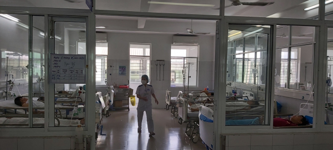 28 bệnh nhân đang được điều trị ở Bệnh viện Đà Nẵng. Ảnh: Đ.V.