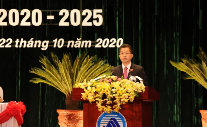 Ông Nguyễn Văn Quảng được bầu giữ chức Bí thư Thành ủy TP Đà Nẵng khóa XXII, nhiệm kỳ 2020 - 2025. Ảnh: UBND TP Đà Nẵng.