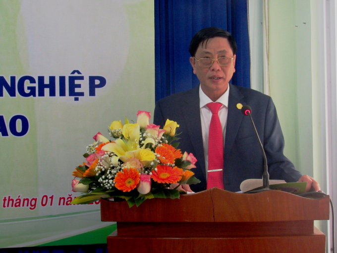 Ông Đặng Kim Cương, Giám đốc Sở NN-PTNT tỉnh Ninh Thuận cho rằng, đơn vị sẽ tiếp thu những ý kiến từ hội thảo để hoàn thiện đề án đưa ngành nông nghiệp tỉnh Ninh Thuận phát triển trong thời gian tới. Ảnh: L.K.