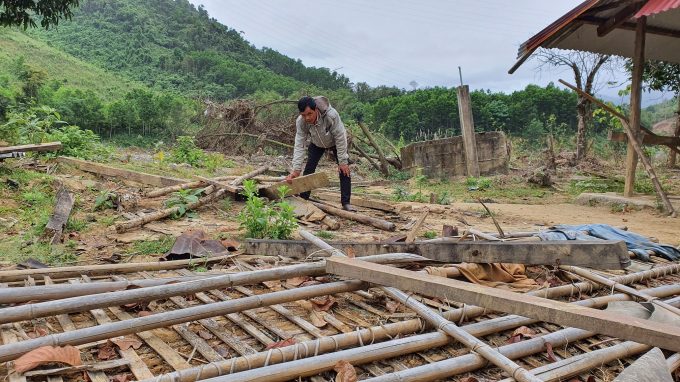 Thiên tai năm 2020 đã gây ra nhiều thiệt hại cho người dân ở Quảng Nam. Ảnh: L.K.