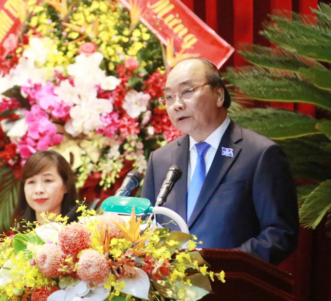 Thủ tướng Nguyễn Xuân Phúc đánh giá cao ý chí, khát vọng và sức mạnh của Đảng bộ và nhân dân Nghệ An. 