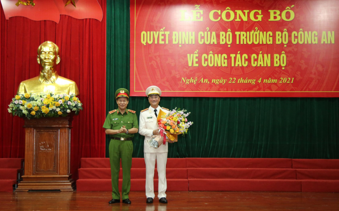 Đại tá Phạm Thế Tùng chính thức giữ chức vụ Giám đốc Công an tỉnh Nghệ An.